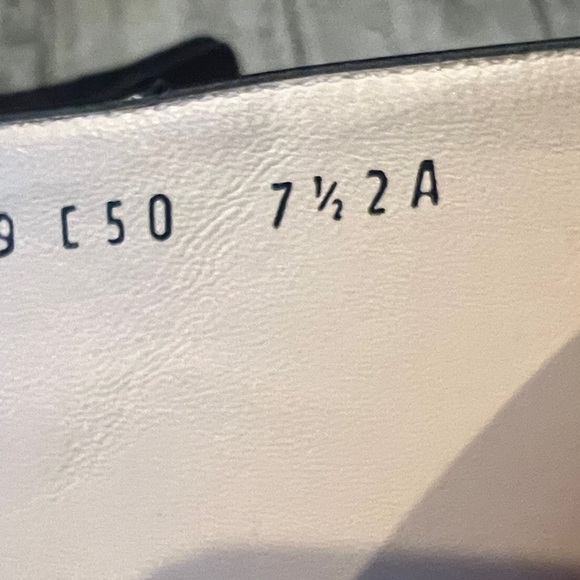 Salvatore Ferragamo Black Leather Square Toe Designer Boots size 7 1/2 - Picture 7 of 11